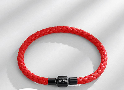 Vīriešu pīta rokassprādze divās krāsās