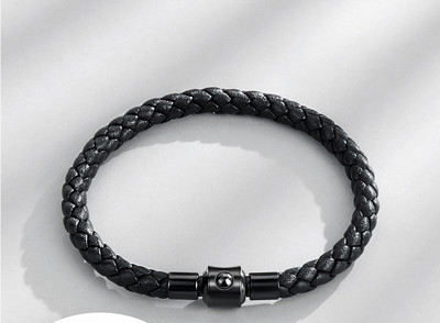 Vīriešu pīta rokassprādze divās krāsās