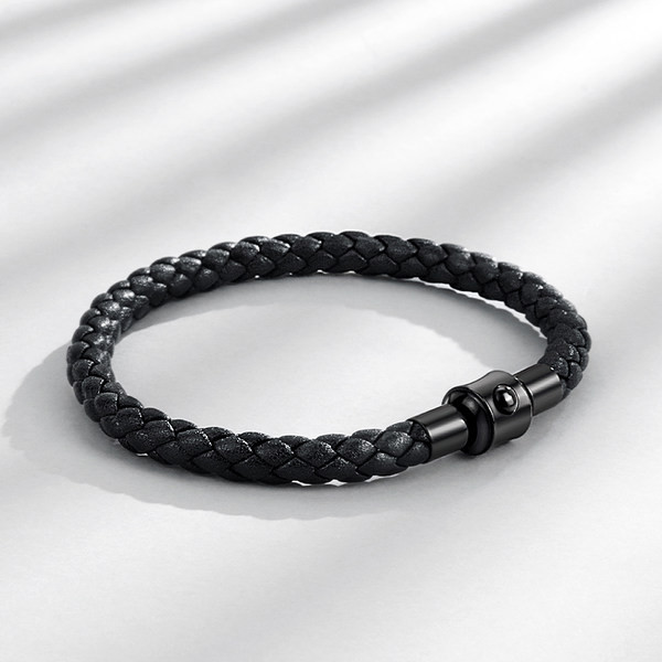 Vīriešu pīta rokassprādze divās krāsās