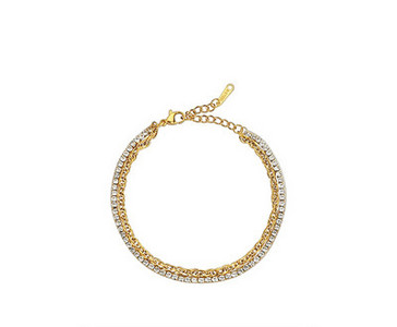 Férfi karkötő ezüst és arany színben - két modell