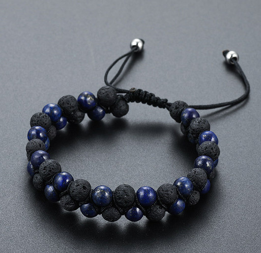 Casual model muške narukvice s kamenčićima