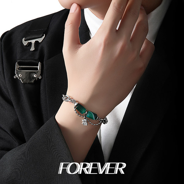 Vīriešu rokassprādze no titāna tērauda ikdienas modeļa