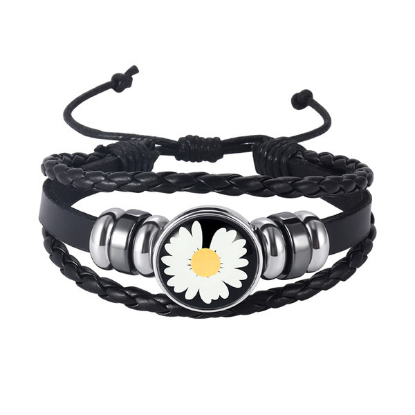 Vīriešu rokassprādzes ar ziedu motīviem