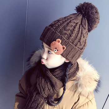 Παιδικό χειμωνιάτικο καπέλο με τρισδιάστατο στοιχείο