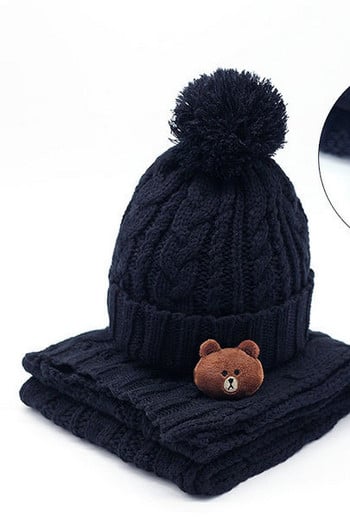 Παιδικό χειμωνιάτικο καπέλο με τρισδιάστατο στοιχείο