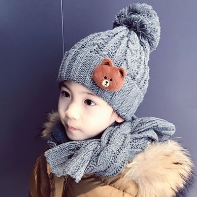 Gyermek téli sapka 3D elemmel