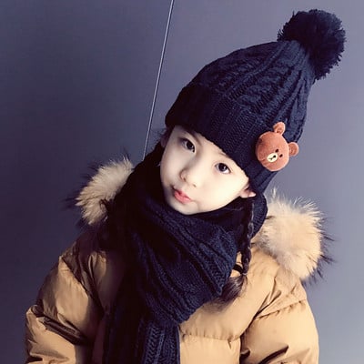 Gyermek téli sapka 3D elemmel