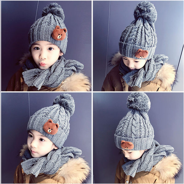 Gyermek téli sapka 3D elemmel