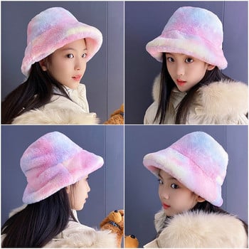 Χειμερινό πουπουλένιο καπέλο για κορίτσια