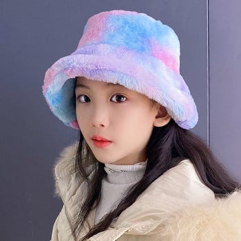 Χειμερινό πουπουλένιο καπέλο για κορίτσια