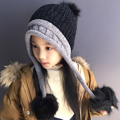 Új modell téli sapka lányoknak meleg béléssel