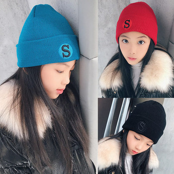 Παιδικό χειμωνιάτικο καπέλο με κέντημα για κορίτσια