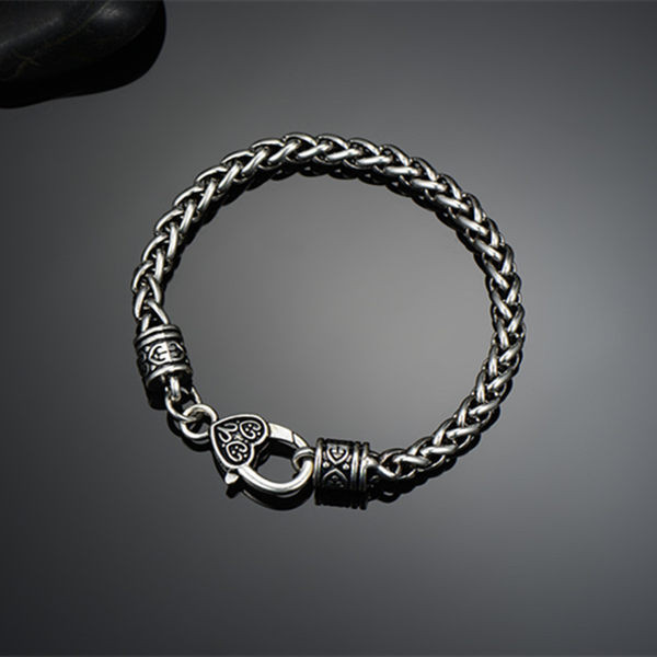 Férfi gravírozott karkötő alkalmi modell