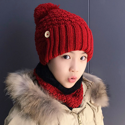 Téli gyerek sapka és sál szett lányoknak