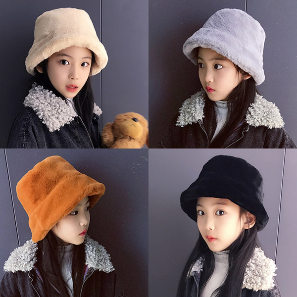 Pufīga bērnu makšķercepure meitenēm