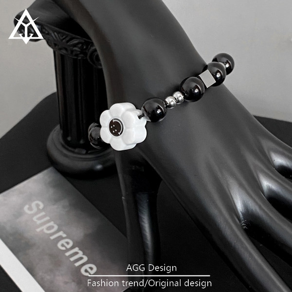 Ikdienas vīriešu regulējama akmens rokassprādze