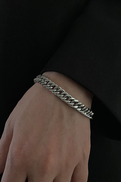 Ανδρικό βραχιόλι - με μεταλλικό στοιχείο