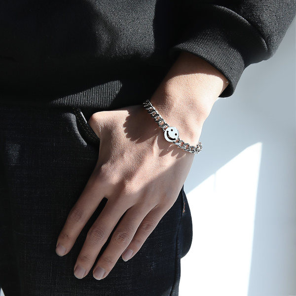 Muška podesiva narukvica u srebrnoj boji - više modela