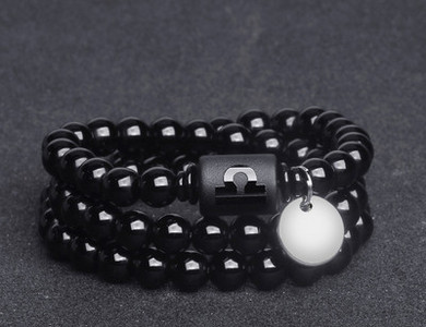 Ανδρικό casual βραχιόλι με χάντρες και ζώδια