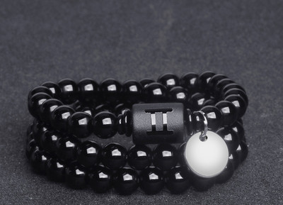 Ανδρικό casual βραχιόλι με χάντρες και ζώδια