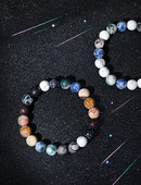 Vīriešu retro modeļa rokassprādze ar krellēm