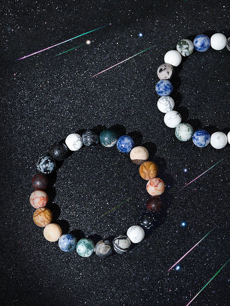 Vīriešu retro modeļa rokassprādze ar krellēm