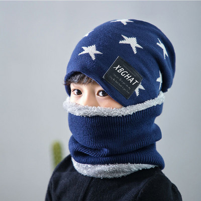 Alkalmi gyerek sapka és sál nyomtatással