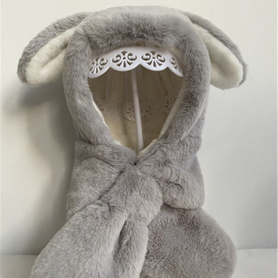 Gyermek téli sapka sállal