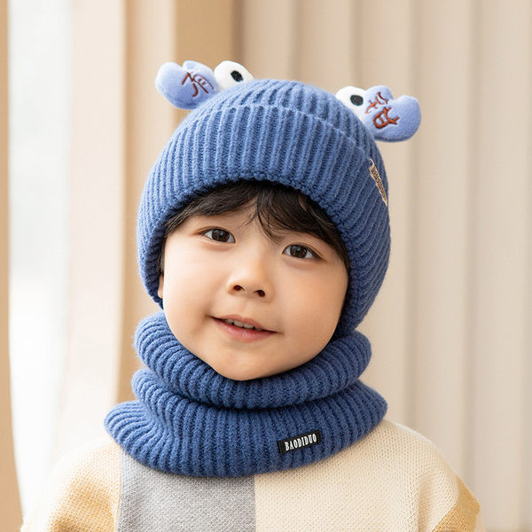 Bērnu ziemas šalles un cepuru komplekts meitenēm