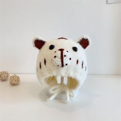 Νέο μοντέλο παιδικό χειμωνιάτικο καπέλο με κορδόνια για αγόρια και κορίτσια