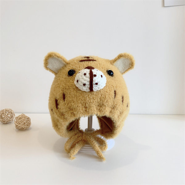 Νέο μοντέλο παιδικό χειμωνιάτικο καπέλο με κορδόνια για αγόρια και κορίτσια