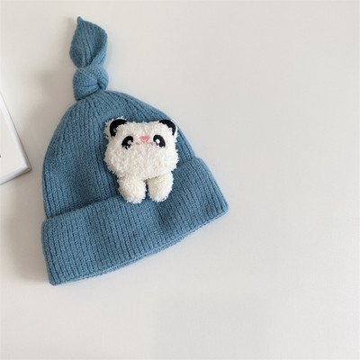 Ziemas bērnu cepure ar 3D elementu zēniem un meitenēm
