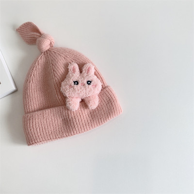 Ziemas bērnu cepure ar 3D elementu zēniem un meitenēm