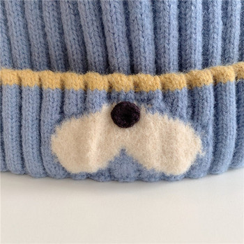 Зимна детска плетена шапка за момчета и момичета