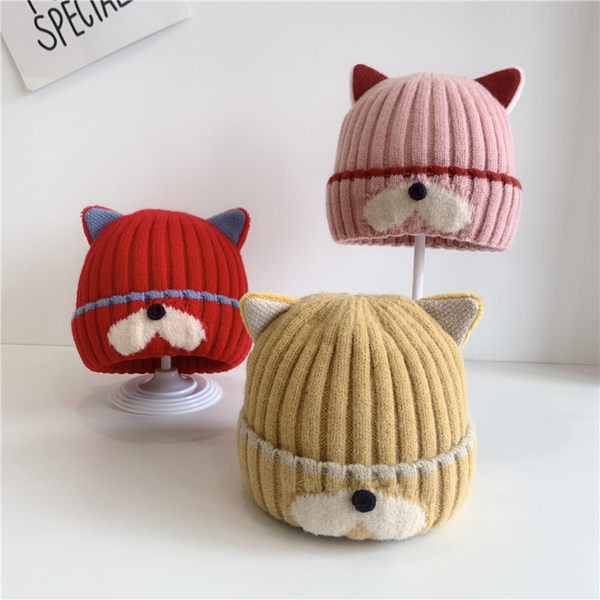 Ziemas bērnu adīta cepure zēniem un meitenēm