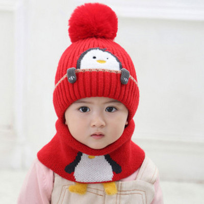 Adīts bērnu šalles un cepuru komplekts meitenēm un zēniem