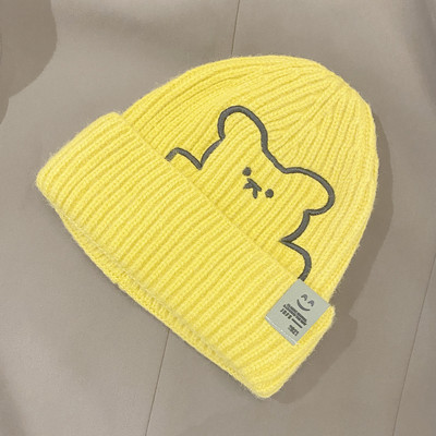 Bērnu adīta cepure ar izšuvumu zēniem un meitenēm