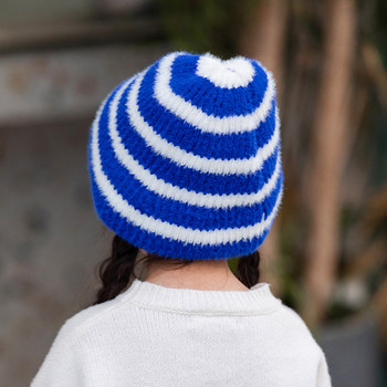 Ριγέ παιδικό καπέλο για κορίτσια και αγόρια