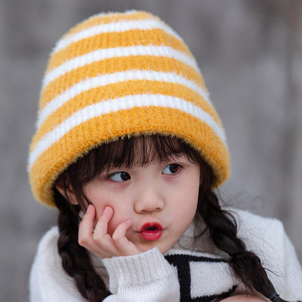 Svītraina bērnu cepure meitenēm un zēniem