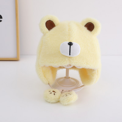 Gyermek sapka bolyhos és fűzős