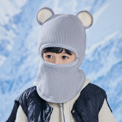 Jauna modeļa ziemas trikotāžas cepure zēniem un meitenēm