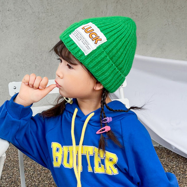 Bērnu ziemas cepure ar logo zēniem un meitenēm