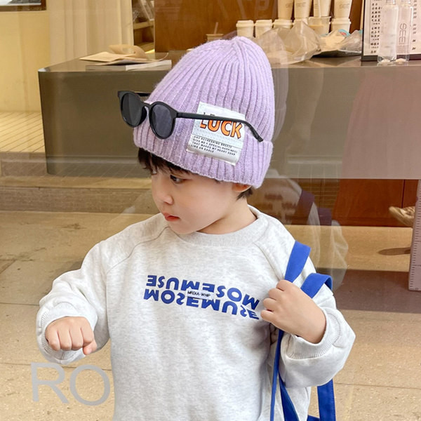 Bērnu ziemas cepure ar logo zēniem un meitenēm