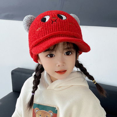 Gyerek barett típusú kalap lányoknak animációval