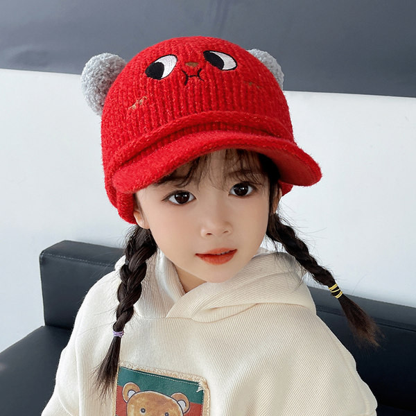 Gyerek barett típusú kalap lányoknak animációval