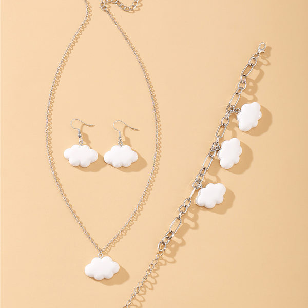 Γυναικείο σετ κολιέ, βραχιόλι και σκουλαρίκια