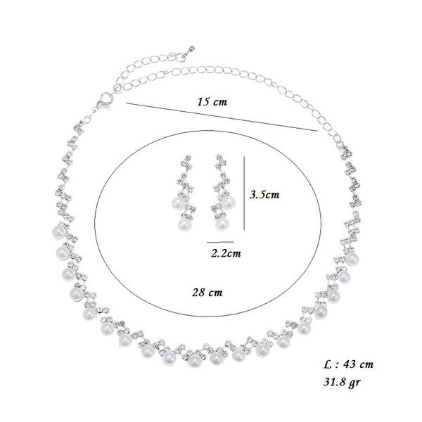 Három részes női gyöngy készlet