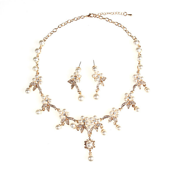 két részből álló készlet - díszgyöngyökkel