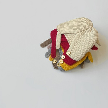 Плетена шапка с 3D елемент за момчета и момичета