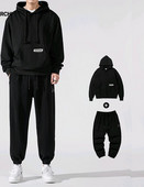 Férfi hosszú ujjú kapucnis pulóver